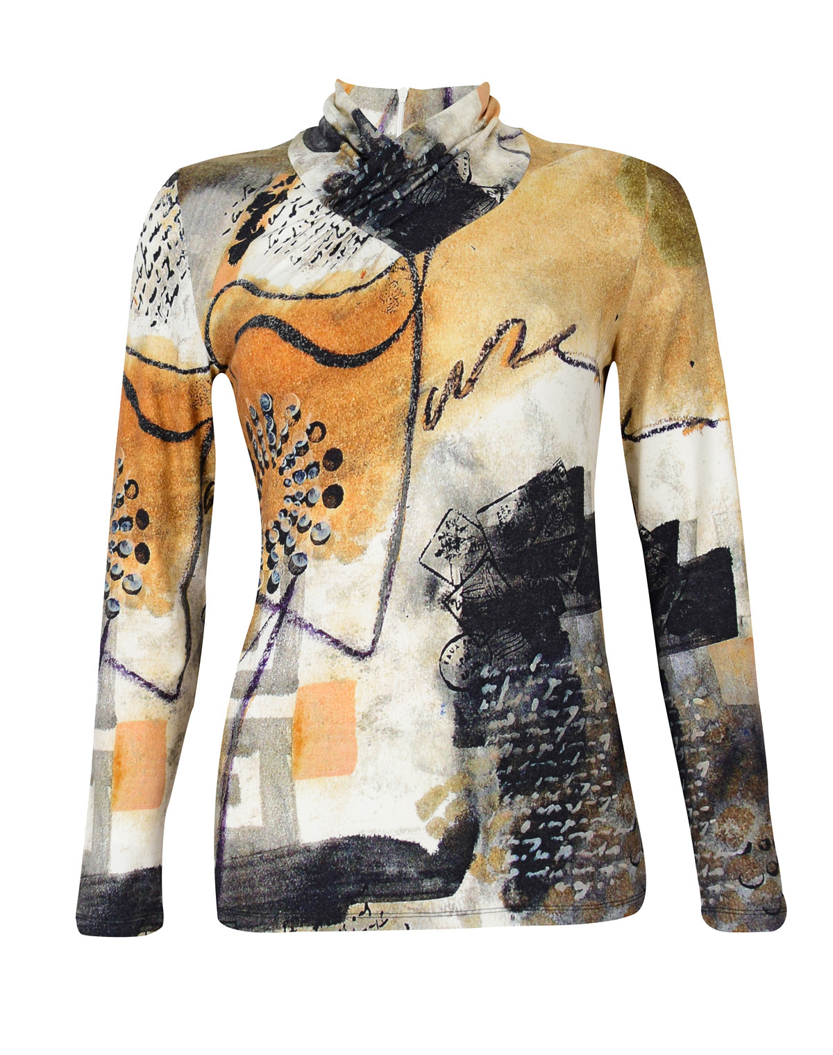 Simply Art Dolcezza: Romantic Rhythm Quilled Abstract Art Tunic SOLD OUT Dolcezza_SimplyArt_59602