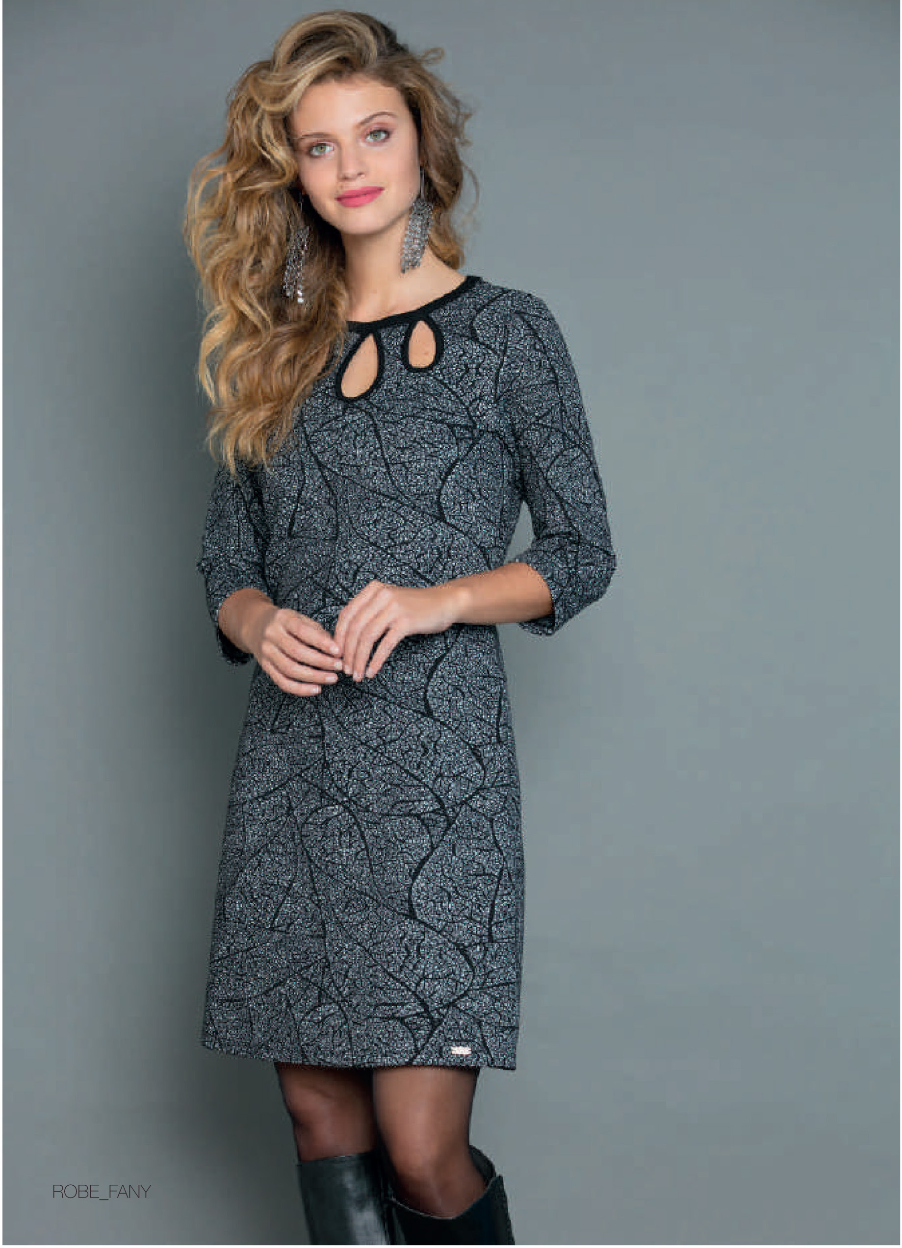 Maloka: Tulip Tears Jacquard Midi Dress MK_FANY