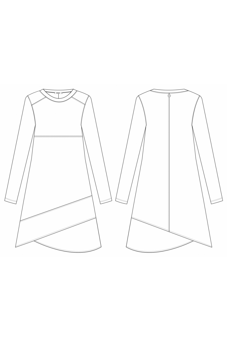 Maloka: Lush Lashes Asymmetrical Tricot Dress (Only Olive & Blue Marine Left!)