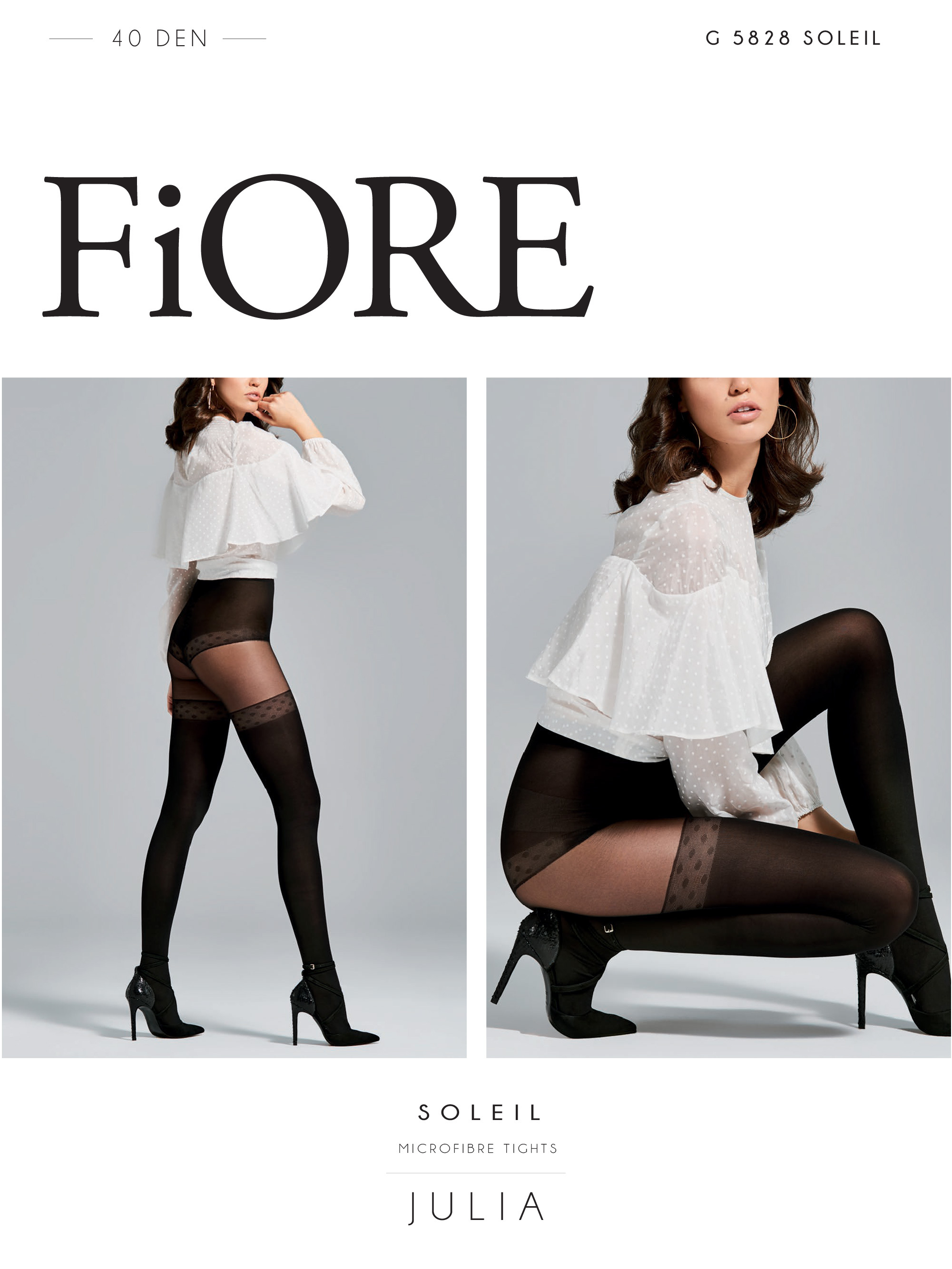 Fiore: Seduction Patterned Opaque Microfibre Tights