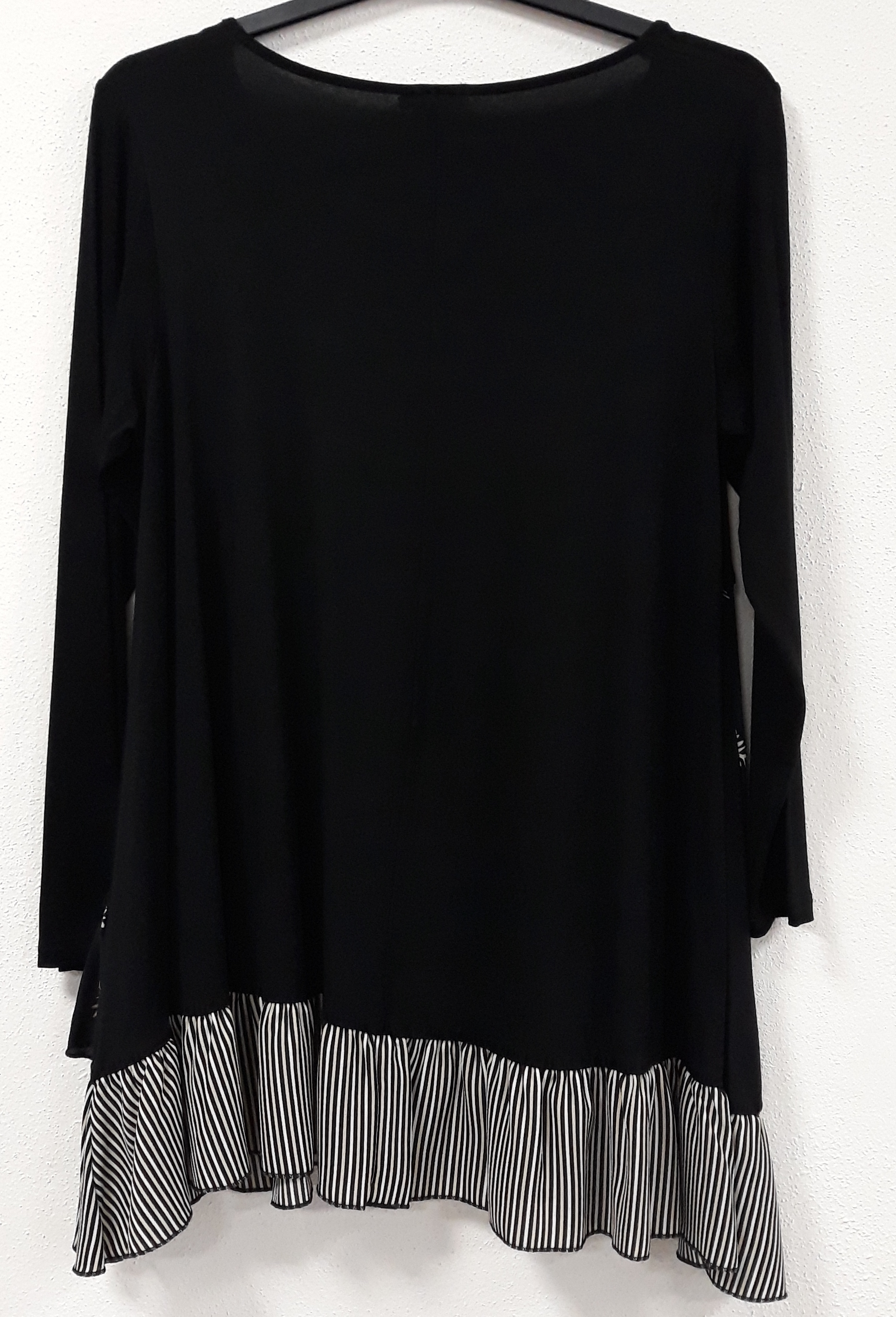 G!oze France: Asymmetrical Bouquet Of Ruffles Contrast Tunic (2 Left!)
