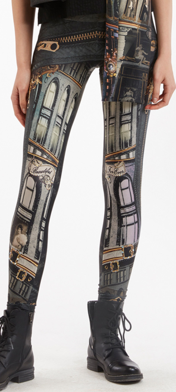 IPNG: Biker Chic Let It Snow Illusion Legging (Ships Immed!) IPNG_LISI-011_N1