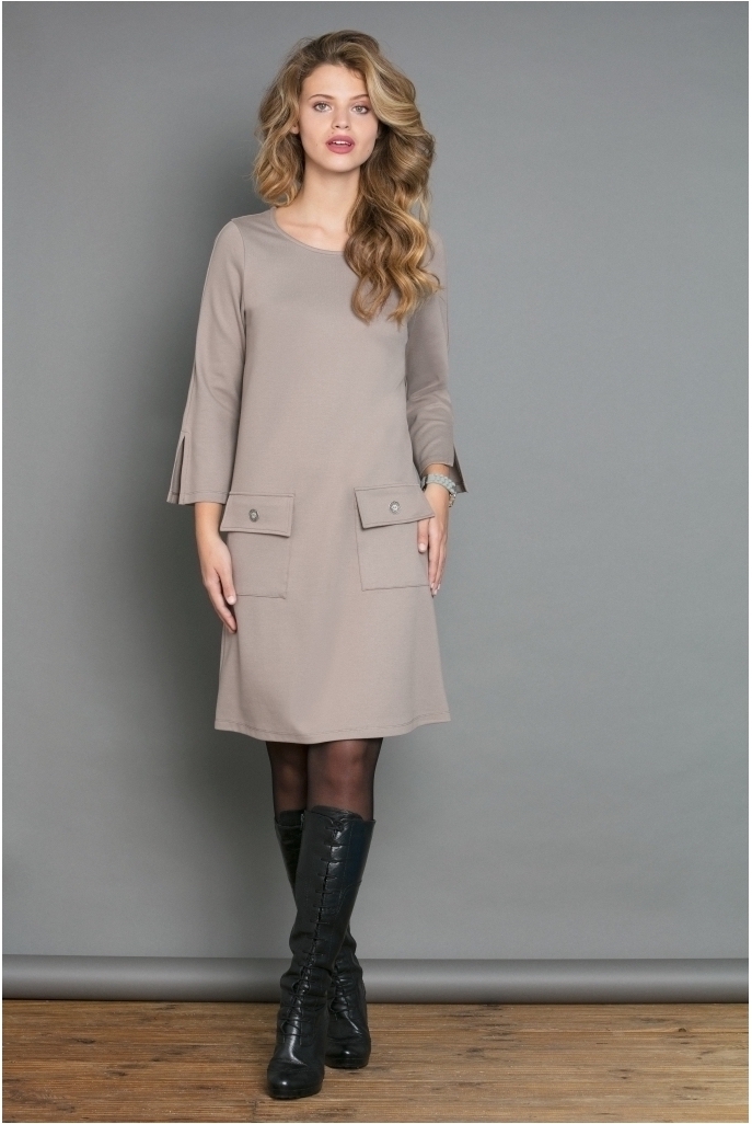 Maloka: Fit & Flare Pocket Midi Dress (Many Colors!) MK_DELICE_N