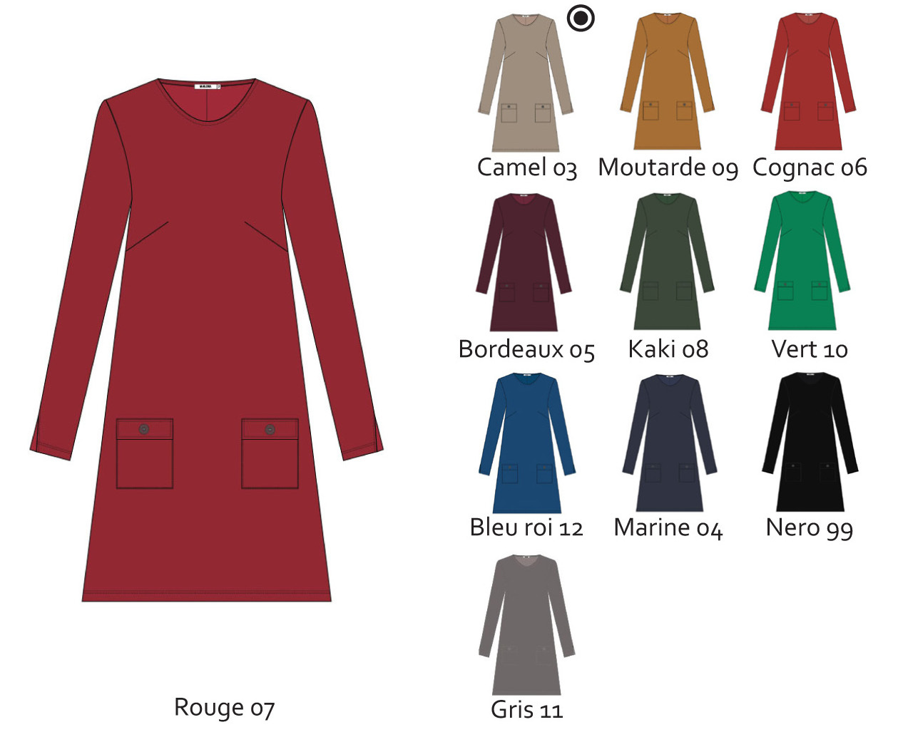 Maloka: Fit & Flare Pocket Midi Dress (Many Colors!)