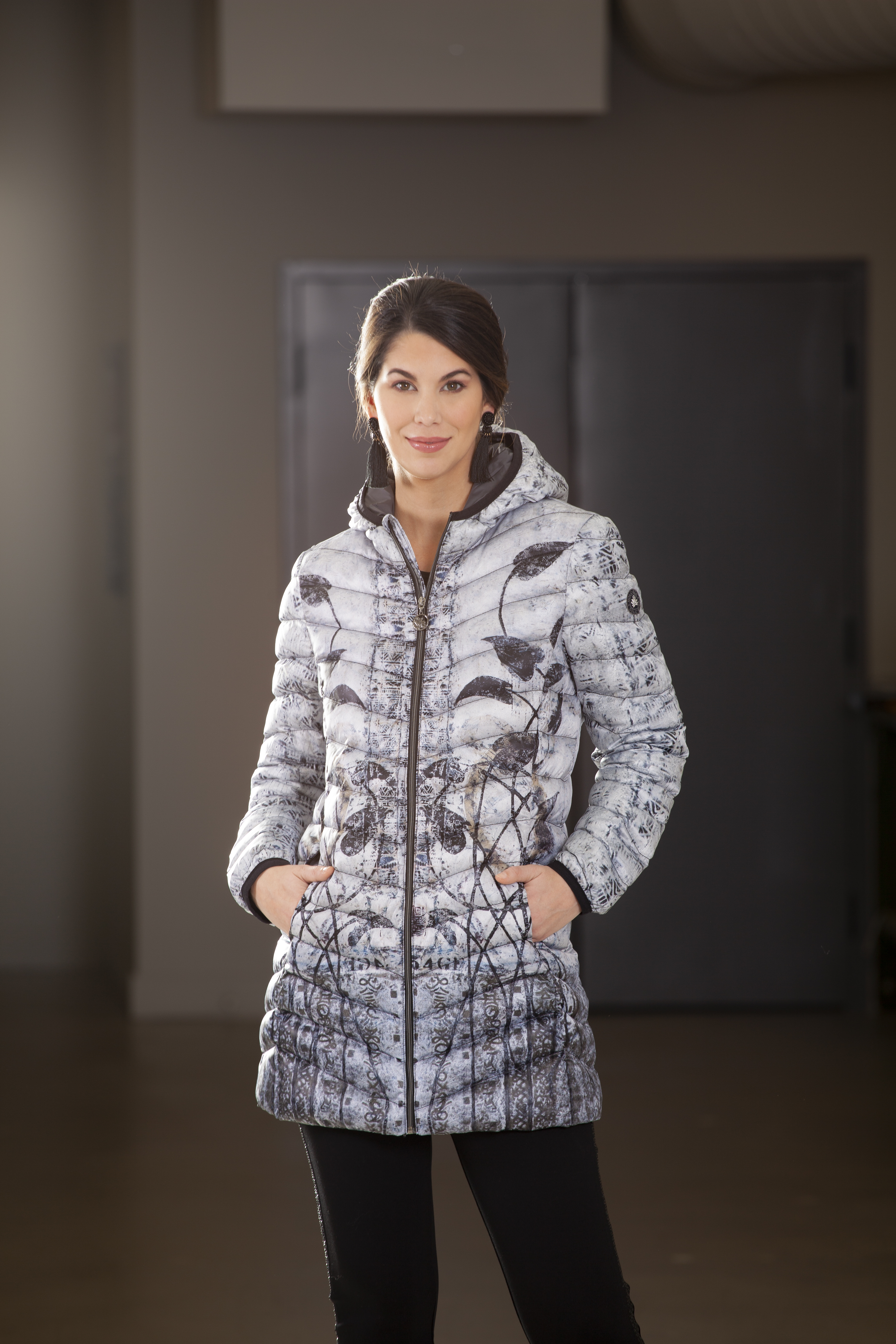 Simply Art Dolcezza: Random Acts Of Petal Beauty Abstract Art Puffer Coat SOLD OUT