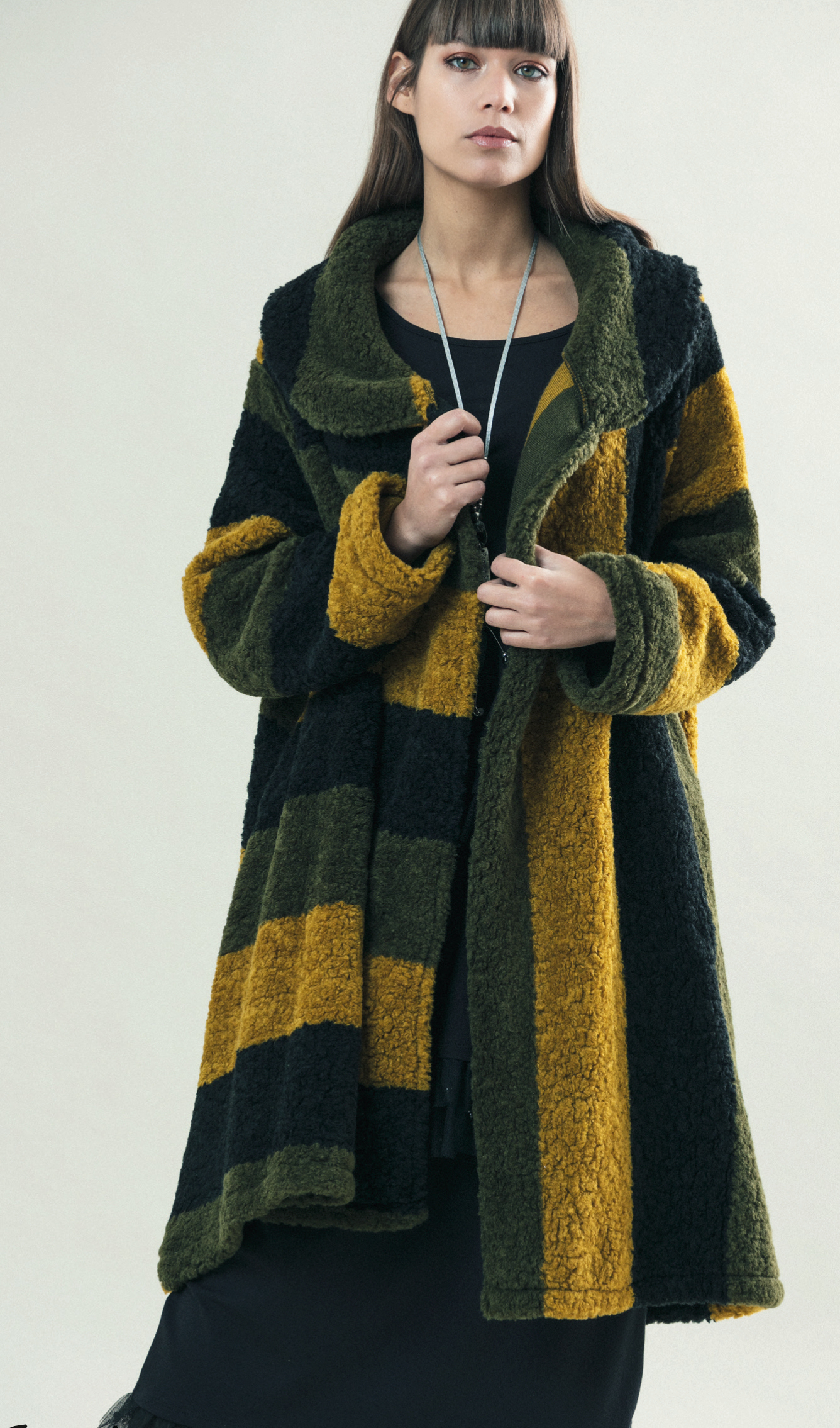 G!OZE: Color Contrast High Low Wool Coat (Few Left!) G_CELTE