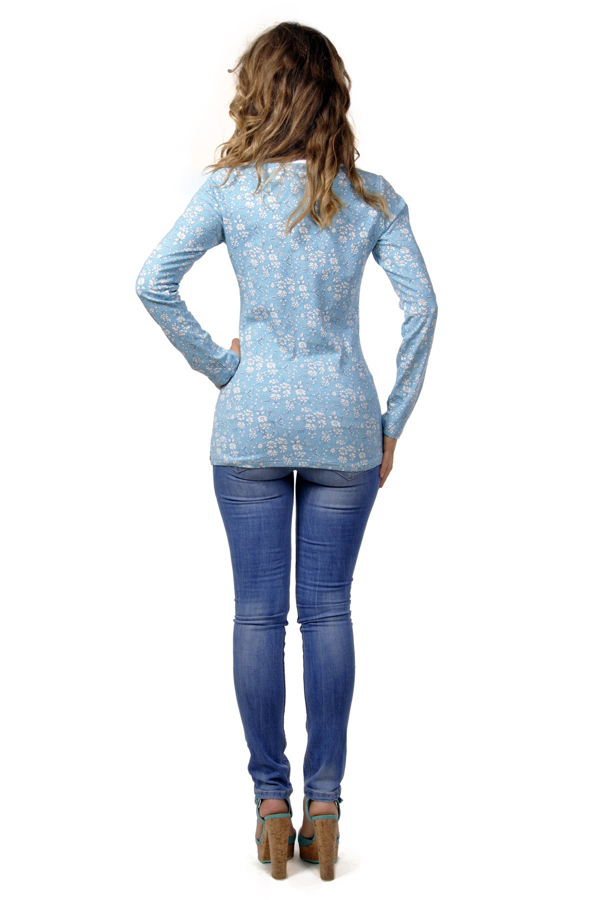 Savage Culture: Blue Carnations Mavi Tunic