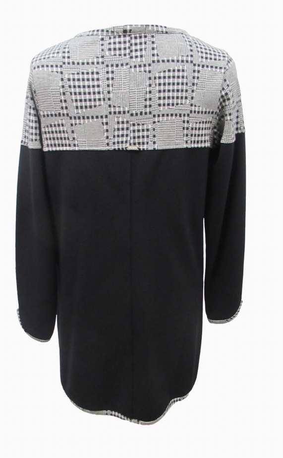 Maloka: Gingham Goddess Colorblock Pocket Tunic