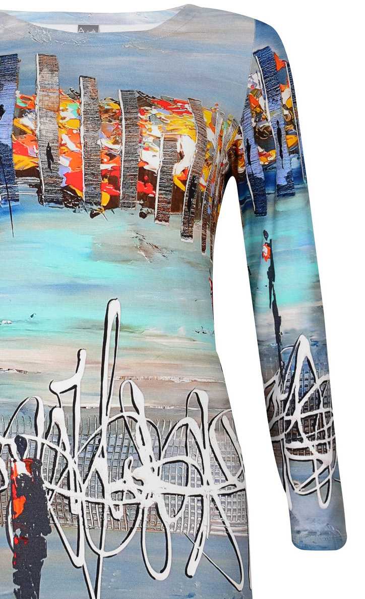 Simply Art Dolcezza: Indeed A Picture Perfect Beach Abstract Art Tunic (1 Left!)