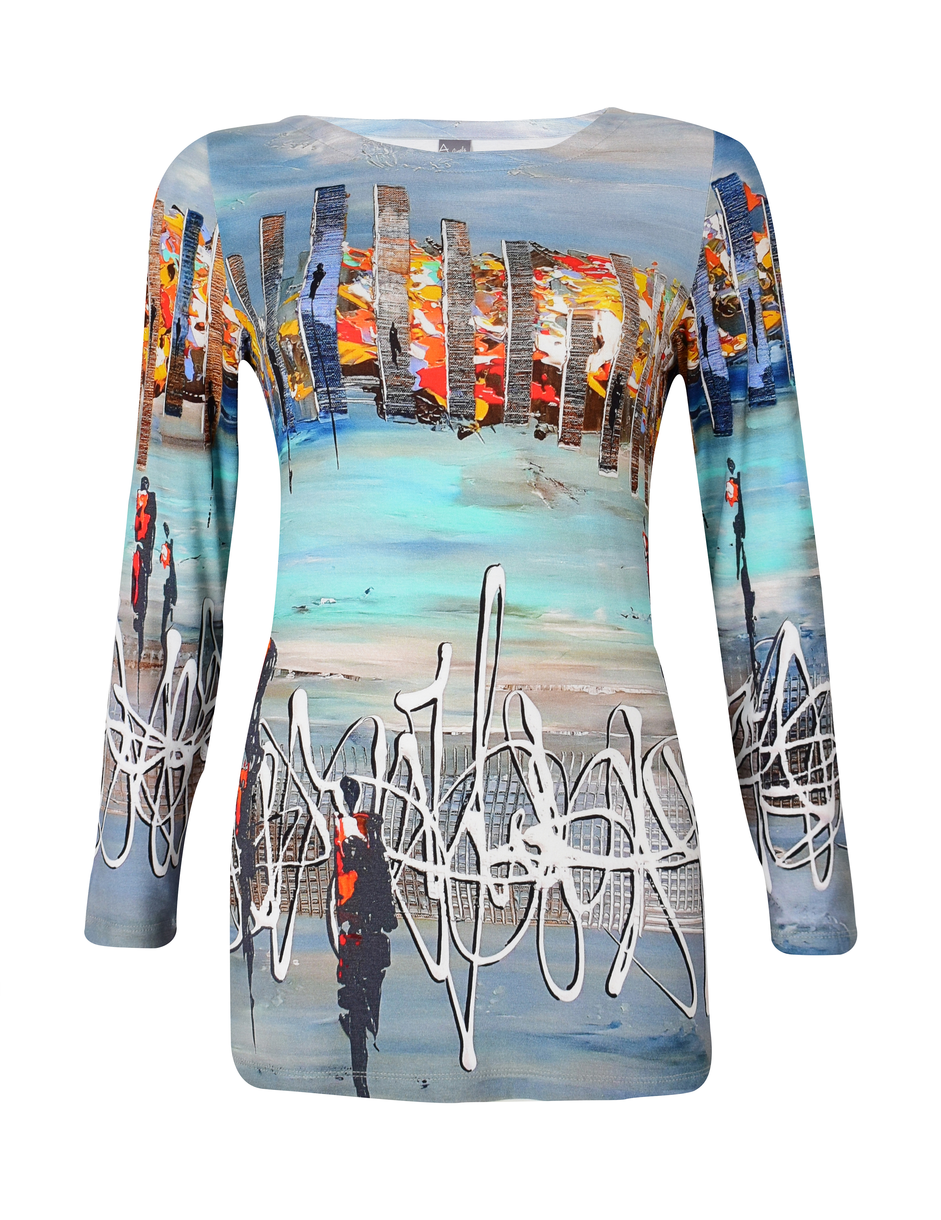 Simply Art Dolcezza: Indeed A Picture Perfect Beach Abstract Art Tunic (1 Left!) Dolcezza_SimplyArt_59671