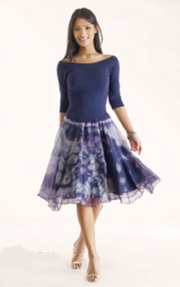 Luna Luz: Enchanting Silk Organza Tied & Dyed Short Dress (Few Colors Left, All Ship Immed!)
