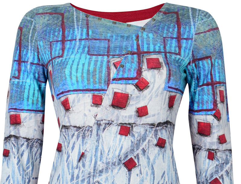 Simply Art Dolcezza: Asymmetrical Spiritually Square Uneven Abstract Art Tunic (1 Left!)