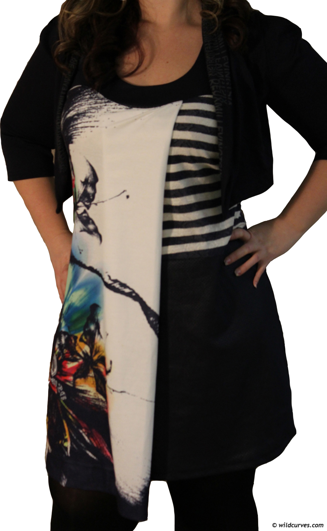 2026 Paris Cross Overlay Color Burst Dress (1 Left!)