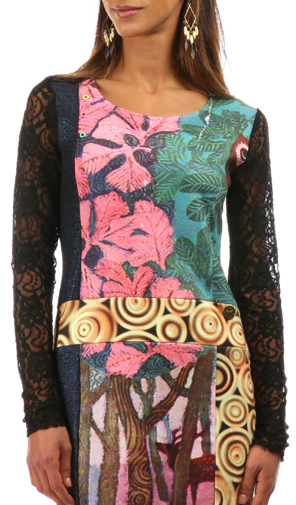 Culito From Spain: Pink Forest and Lace Dress/Tunic (1 Left!)
