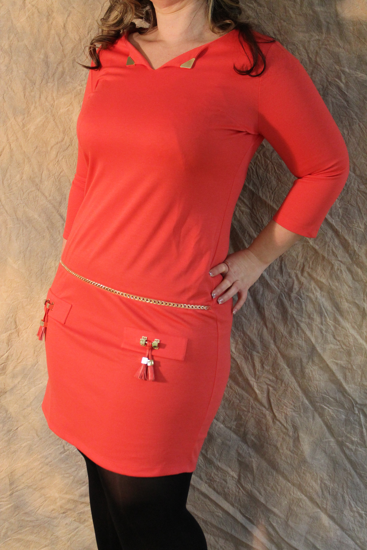 Alain Murati Paris Coral Craze Dress