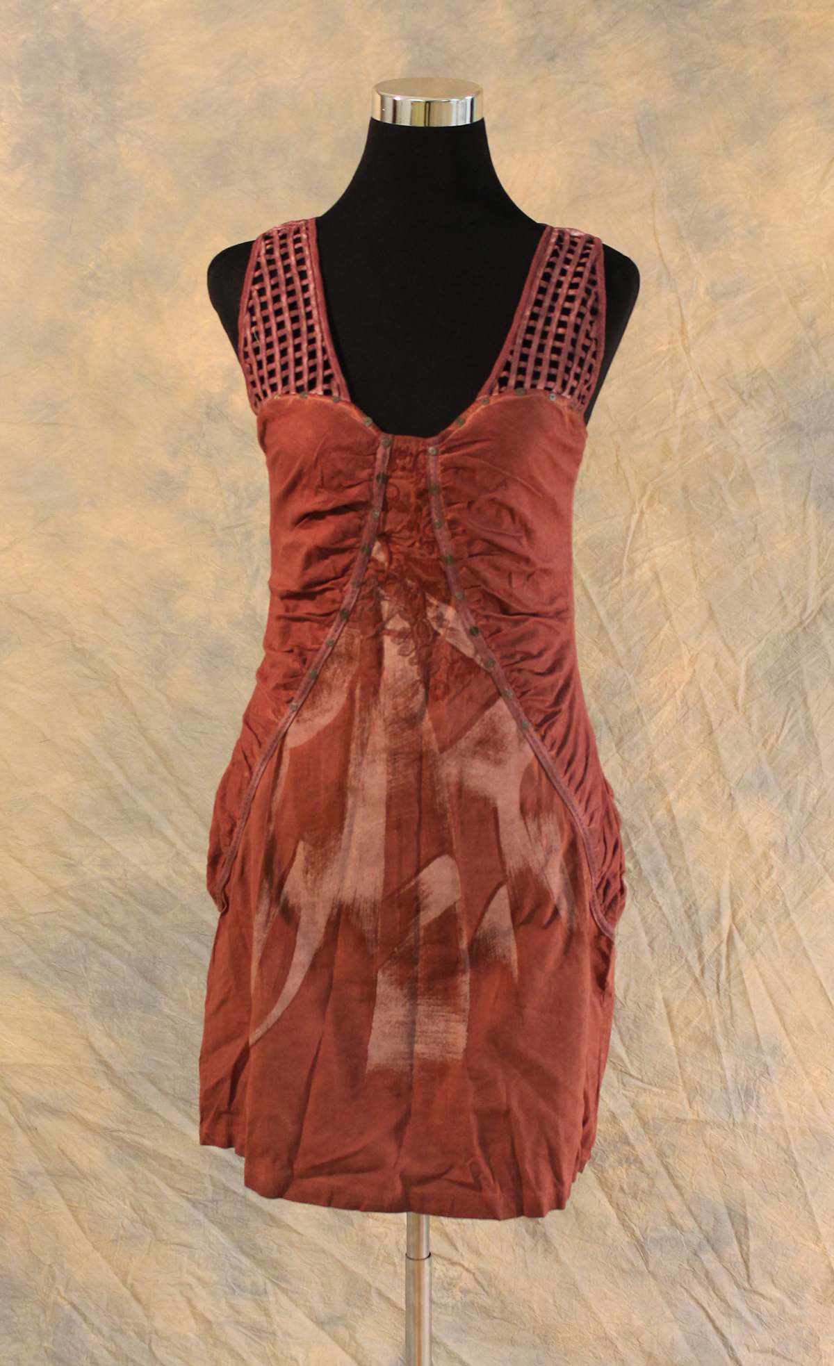 Angels Never Die Bordeaux Mini Dress