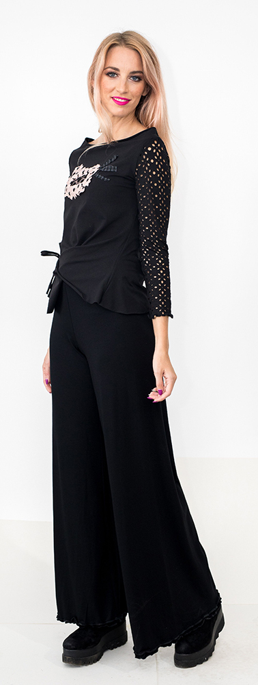 Wild Curves: Scandalous Pink Petal Eco-Cotton Tunic SOLD OUT