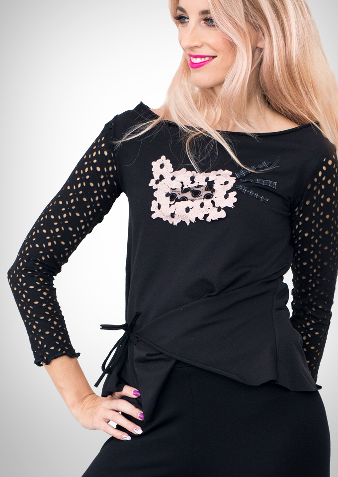 Wild Curves: Scandalous Pink Petal Eco-Cotton Tunic SOLD OUT WC_SCANDAL_TOP