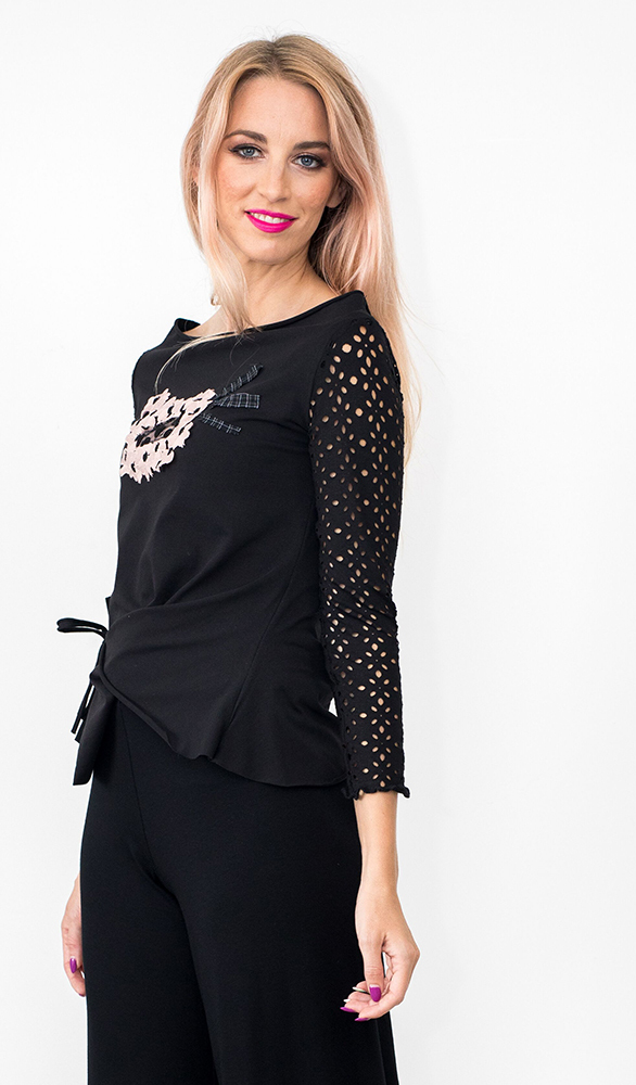 Wild Curves: Scandalous Pink Petal Eco-Cotton Tunic SOLD OUT