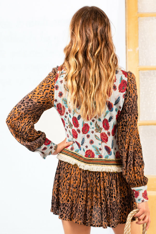 Savage Culture: Leopard Rose Petal Dress