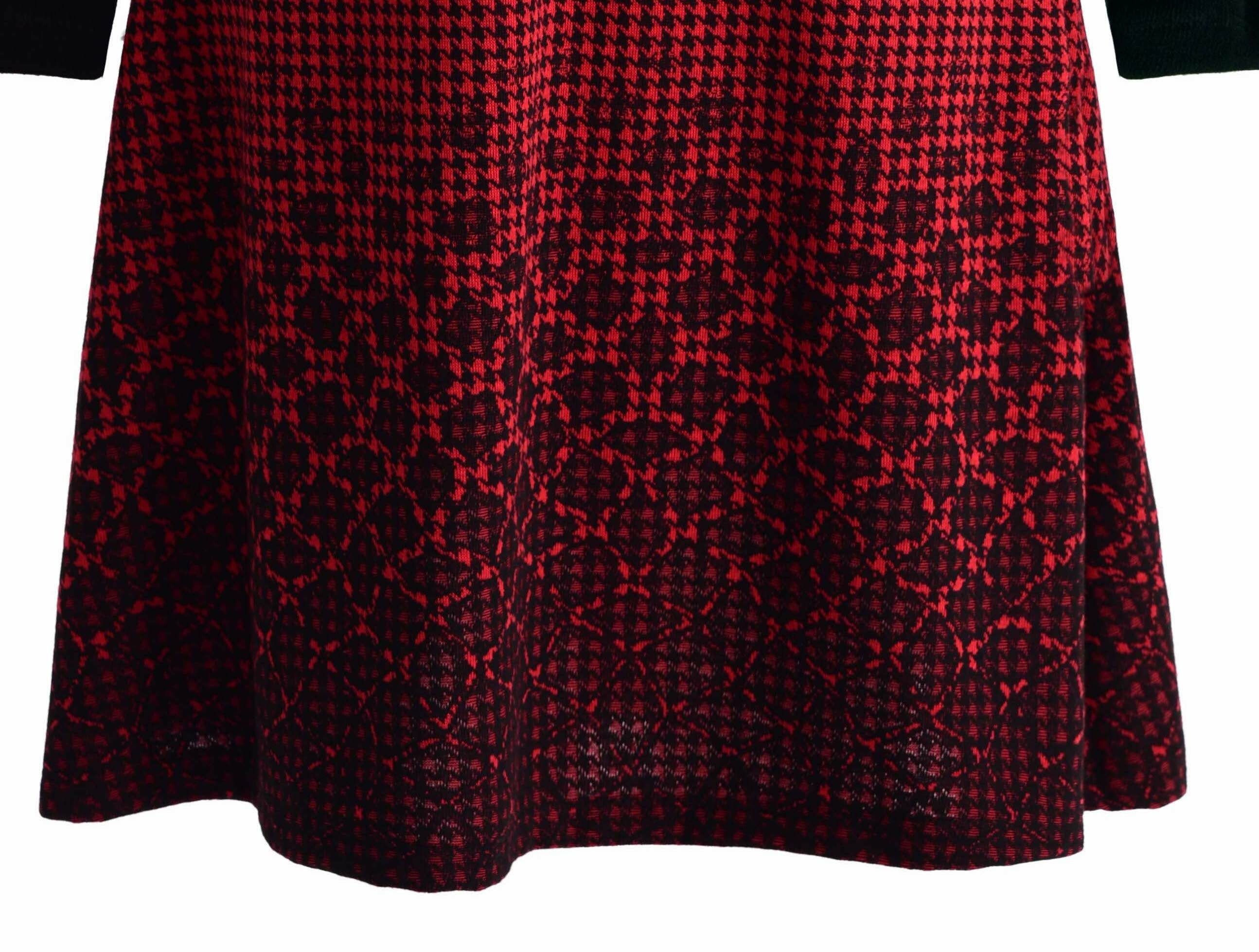 Dolcezza: Checked Petals A-line Dress (Only in Navy, 1 Left!)