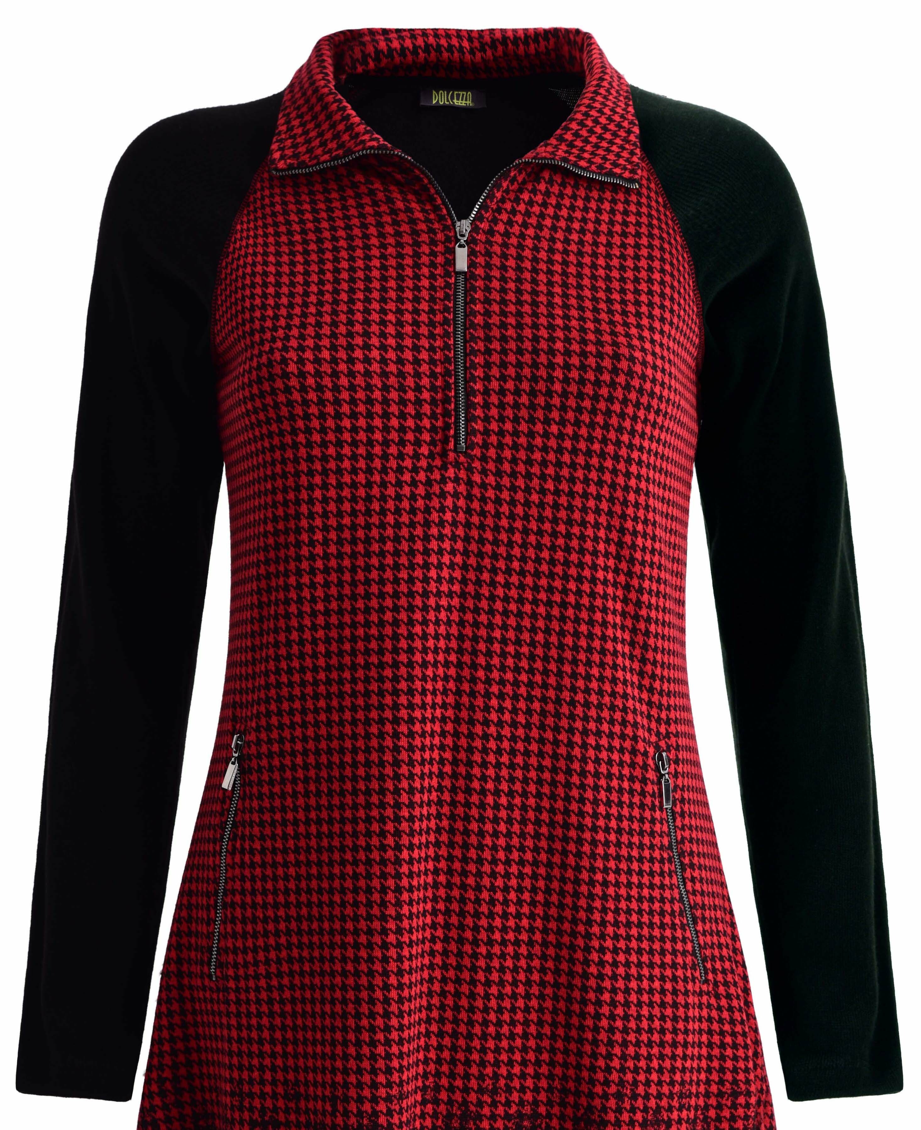 Dolcezza: Checked Petals A-line Dress (Only in Navy, 1 Left!)