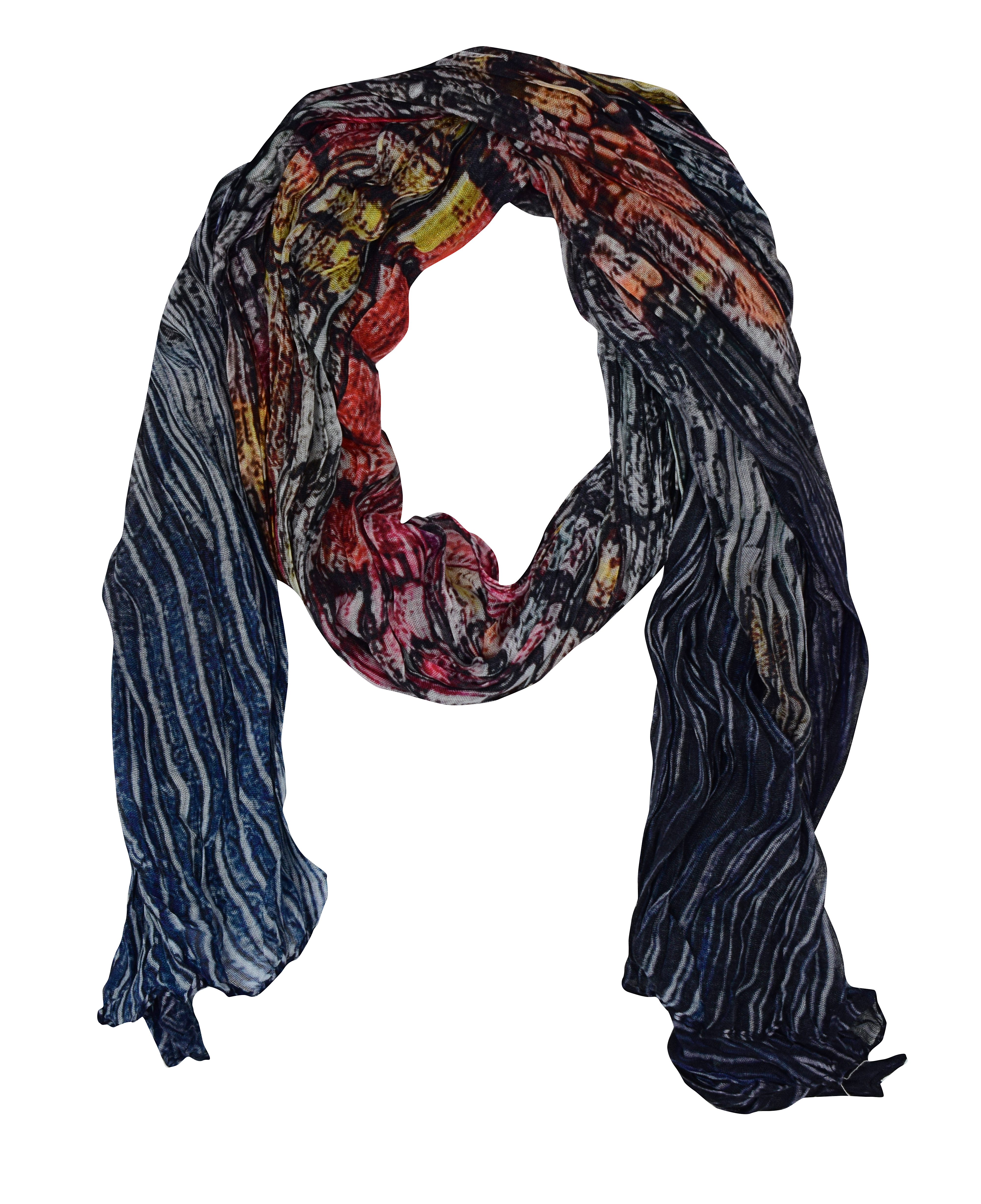 Simply Art Dolcezza: Papillons Of The Night Abstract Art Scarf SOLD OUT Dolcezza_SimplyArt_59913