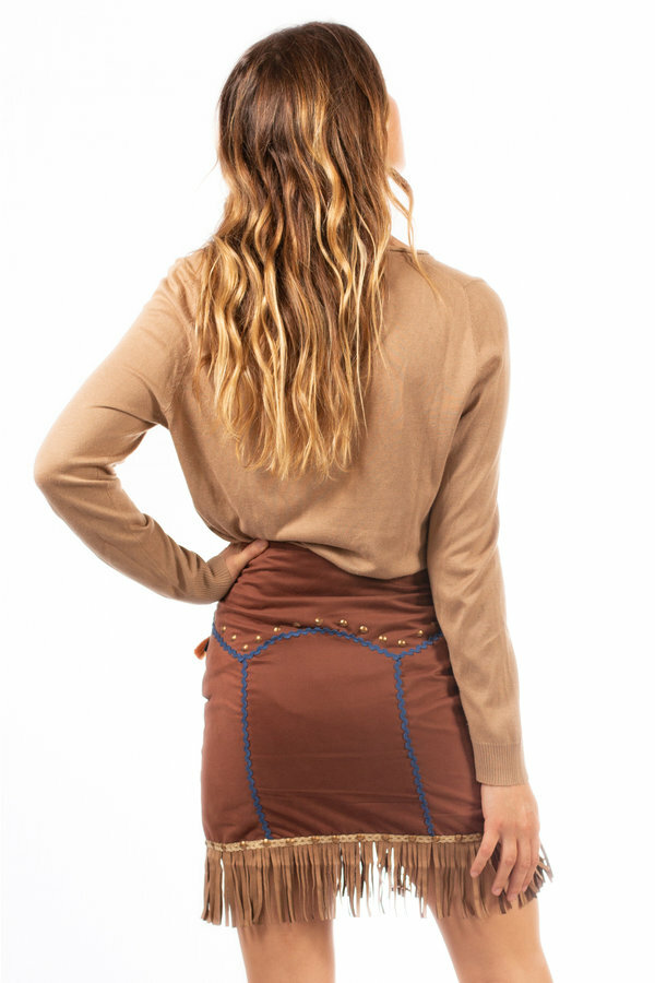 Savage Culture: Waist Tie Up Volcano Skirt