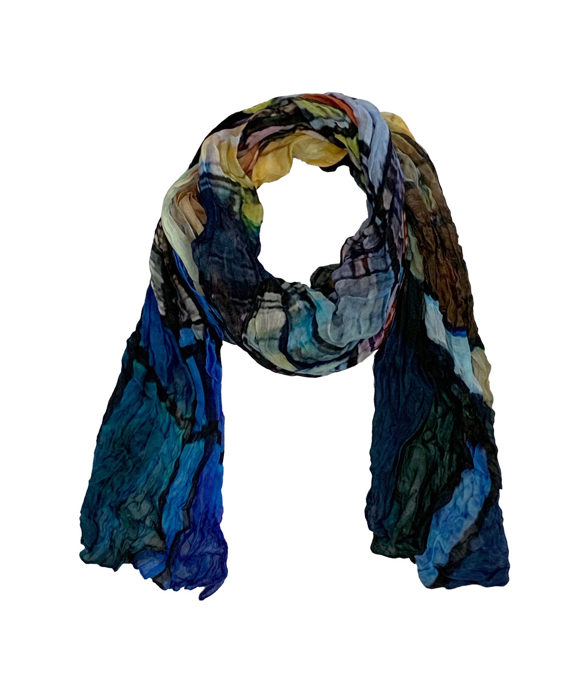 Simply Art Dolcezza: Colors Of Ville La Nuit Abstract Art Scarf (1 Left!) Dolcezza_SimplyArt_59911_N