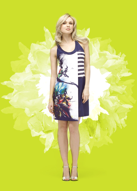 2026 Paris Cross Overlay Color Burst Dress (1 Left!) 2026_Richone_dress