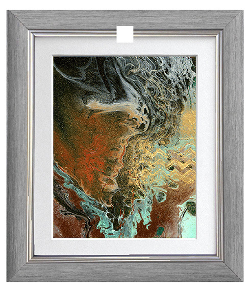 Simply Art Dolcezza: Royal Egyptian Nile Emeralds Abstract Art Sweater