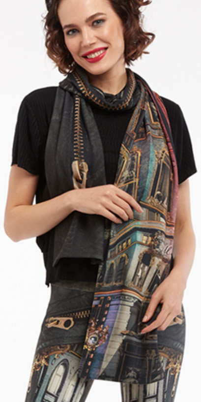 IPNG: Biker Chic Let It Snow Illusion Scarf