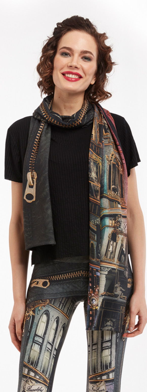 IPNG: Biker Chic Let It Snow Illusion Scarf