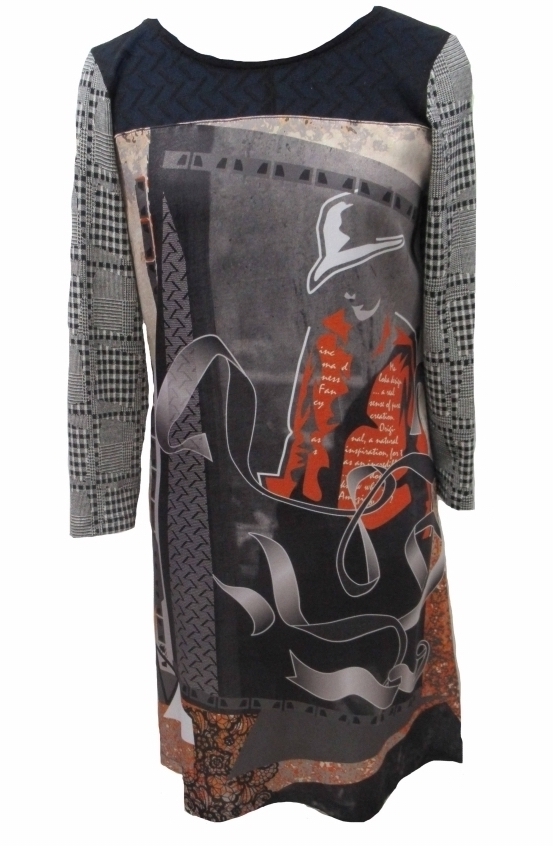 Maloka: Jazzy Girl Printed Check Sweater Dress/Tunic (2 Left!)