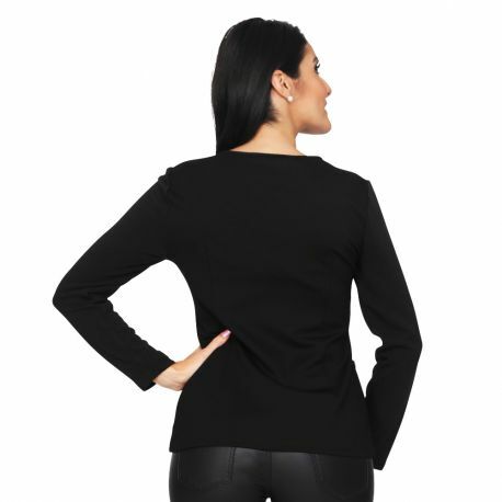 S'Quise Paris: Side Pocket Faux Leather Zip Top