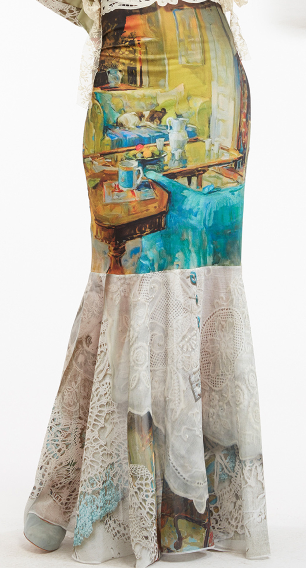 IPNG: Emerald Living Room Illusion Poetic Layers Mermaid Skirt