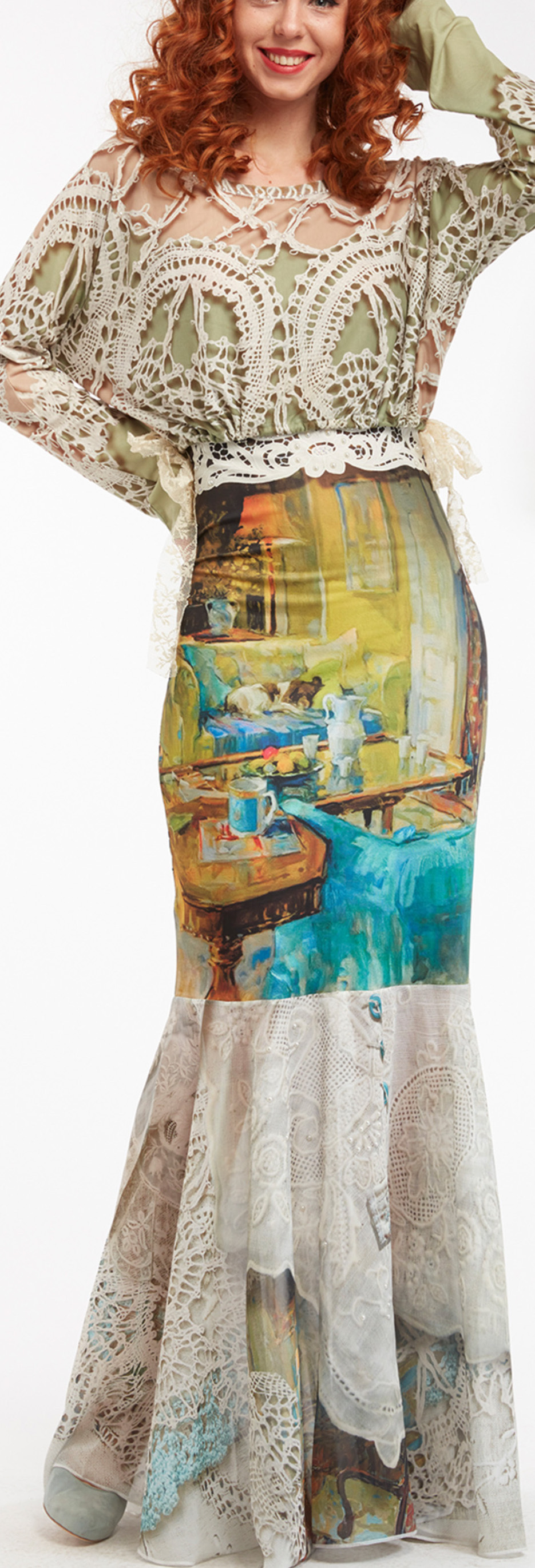 IPNG: Lace Illusion Poetic Layers Top