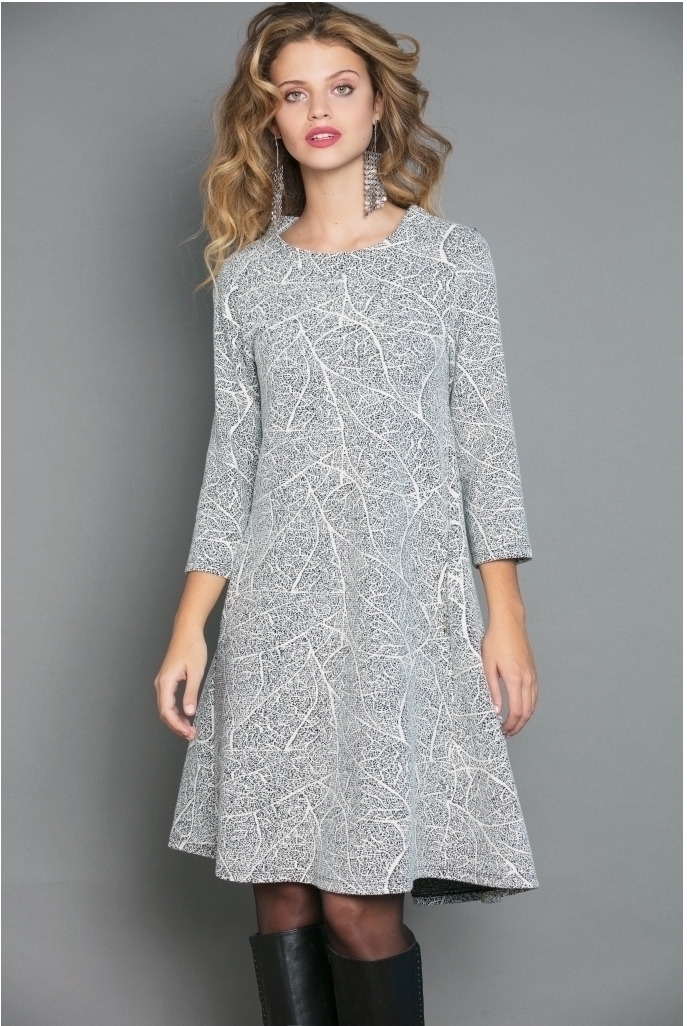 Maloka: Fit & Flow Romantic Lightstorm Jacquard Dress (More Colors!) MK_FURLAN_N