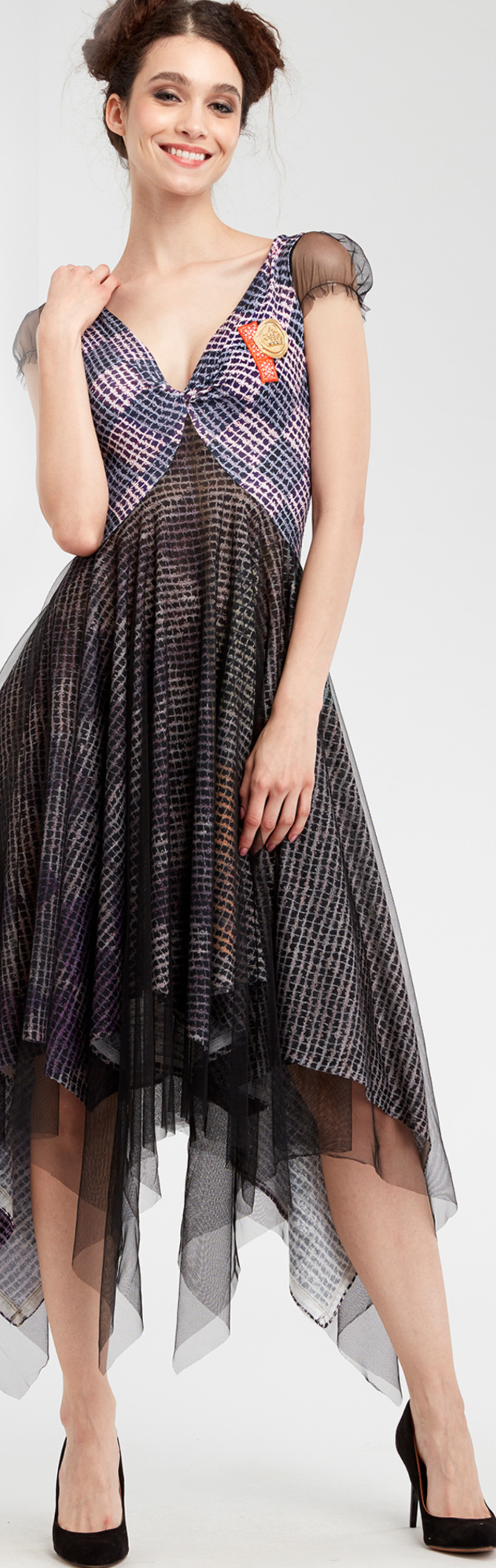 IPNG: Royal Summer Camp Four Corners Sweetheart Midi Dress