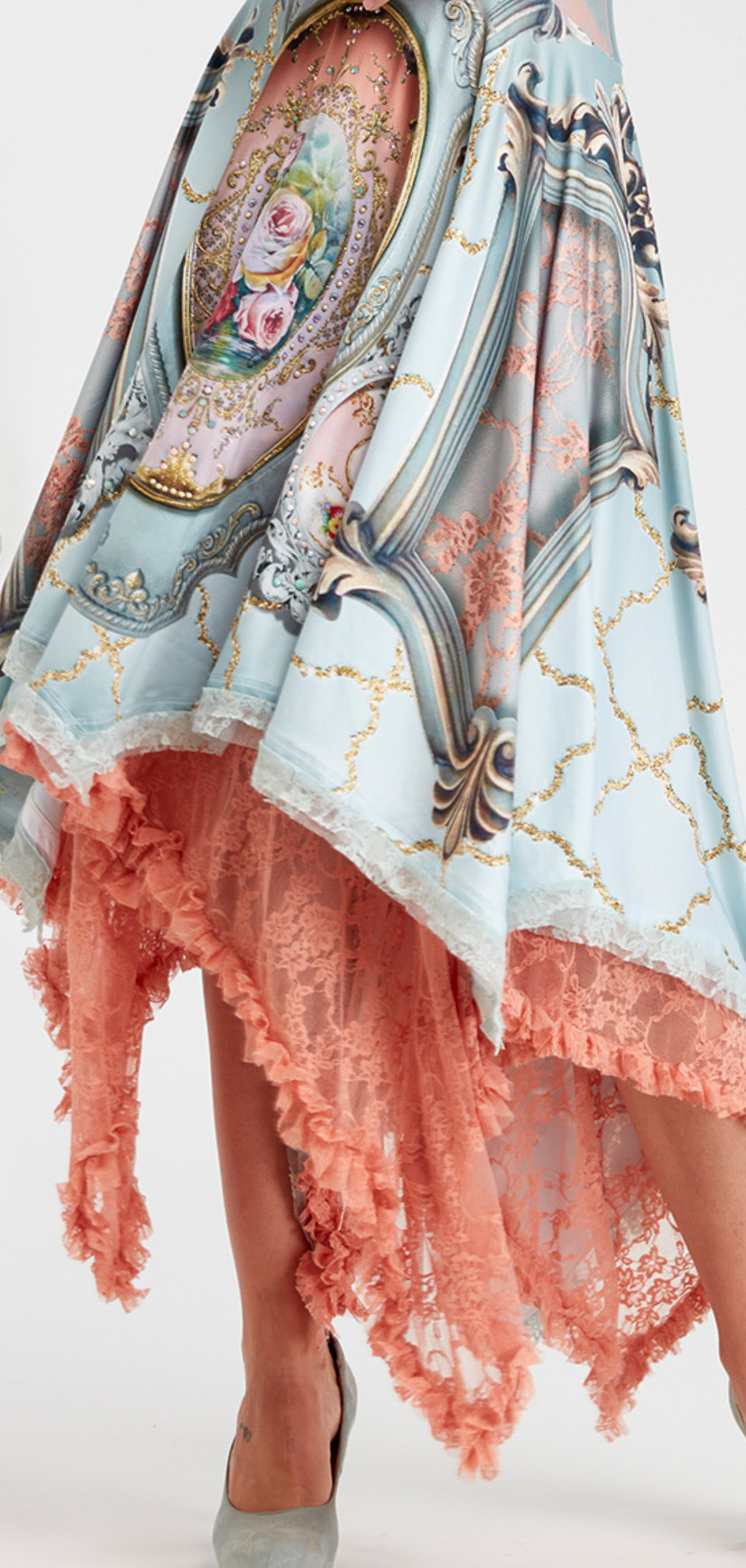 IPNG: Inna Me Rose Reflection Illusion Four Corners Dress