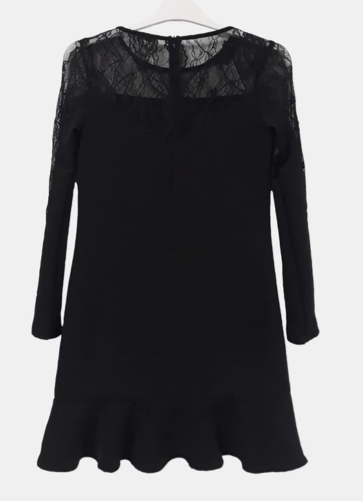 Paul Brial: Little Black Trumpet Frilled Dress