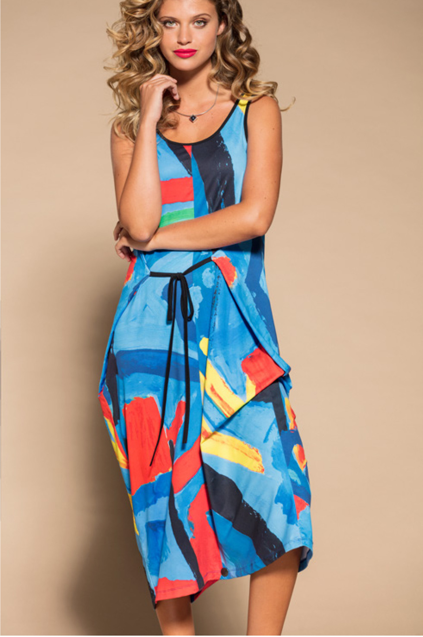 Maloka: Colors Of Picasso's Gypsy Beauty Abstract Art Jumpsuit MK_GAUTHIER