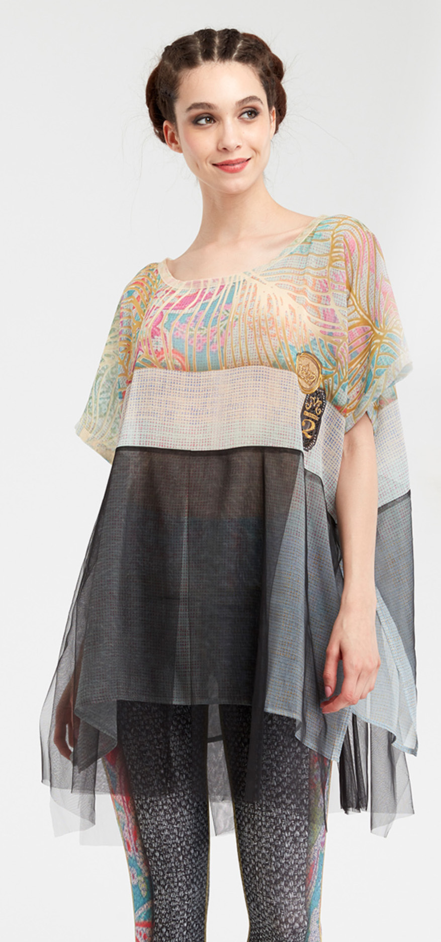 IPNG: Royal Summer Camp Color Contrast Illusion Tunic IPNG_RSSBTI-112