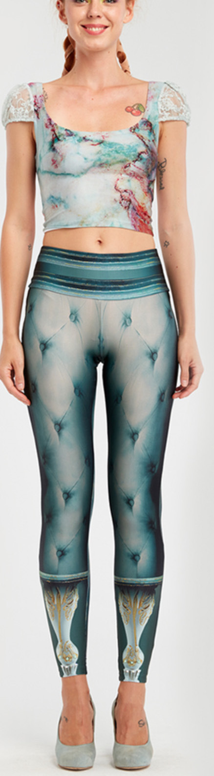 IPNG: Inna Me Rose Reflection Illusion Legging