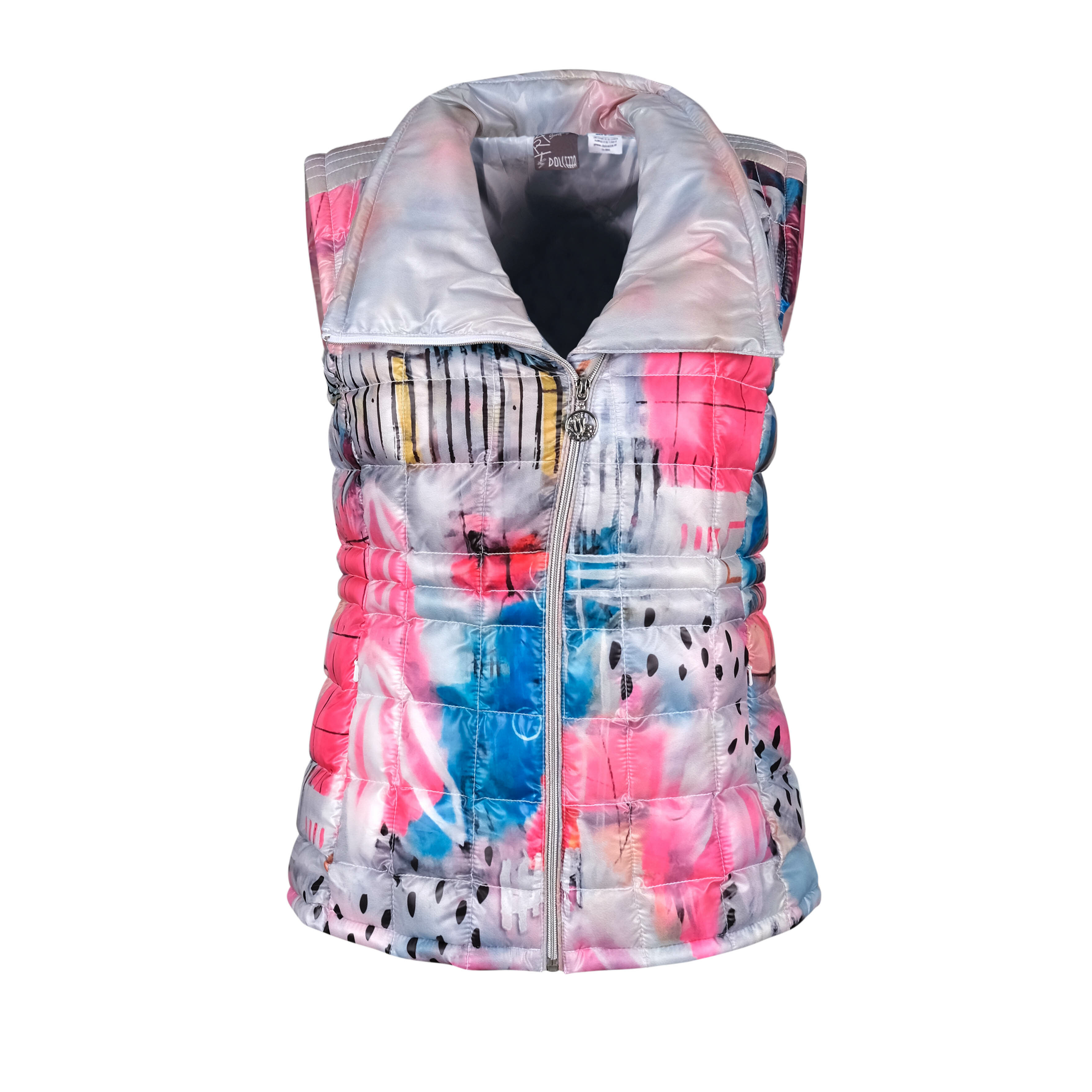Simply Art Dolcezza: Receive The Best Things In Life Abstract Art Puffer Vest