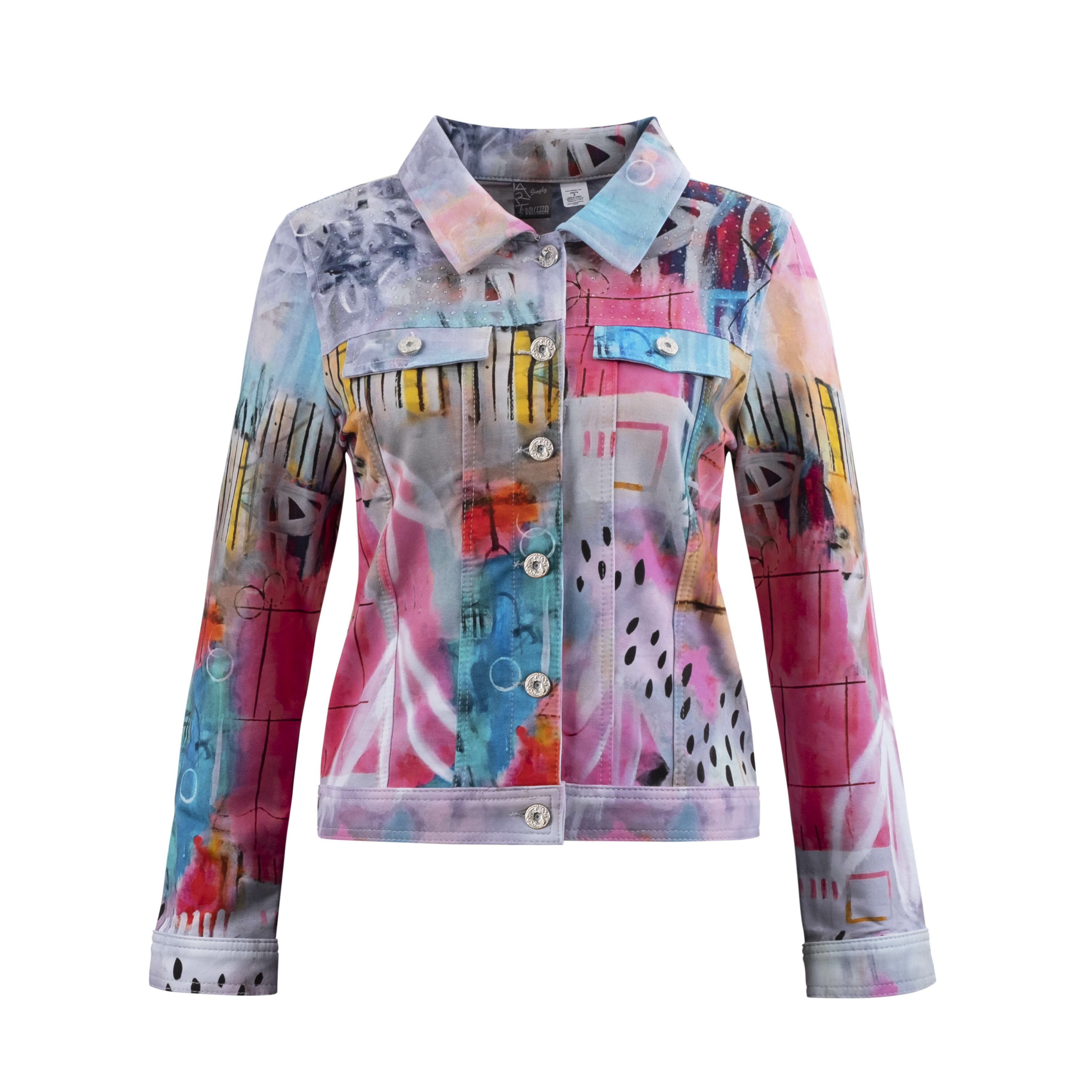 Simply Art Dolcezza: Receive The Best Things In Life Abstract Art Denim Jacket DOLCEZZA_SIMPLYART_20679