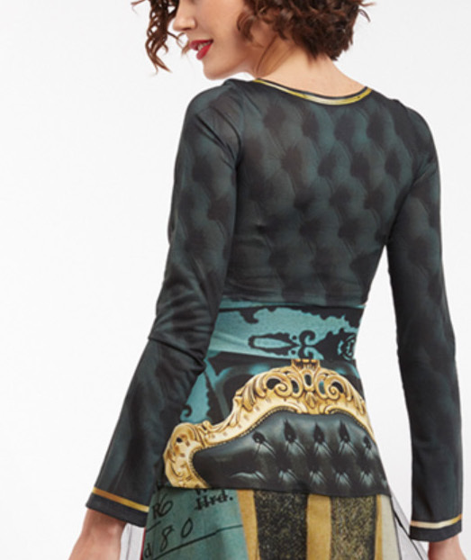 IPNG: Black Emerald Furniture Gossips Crop Top (Some Ship Immed!)