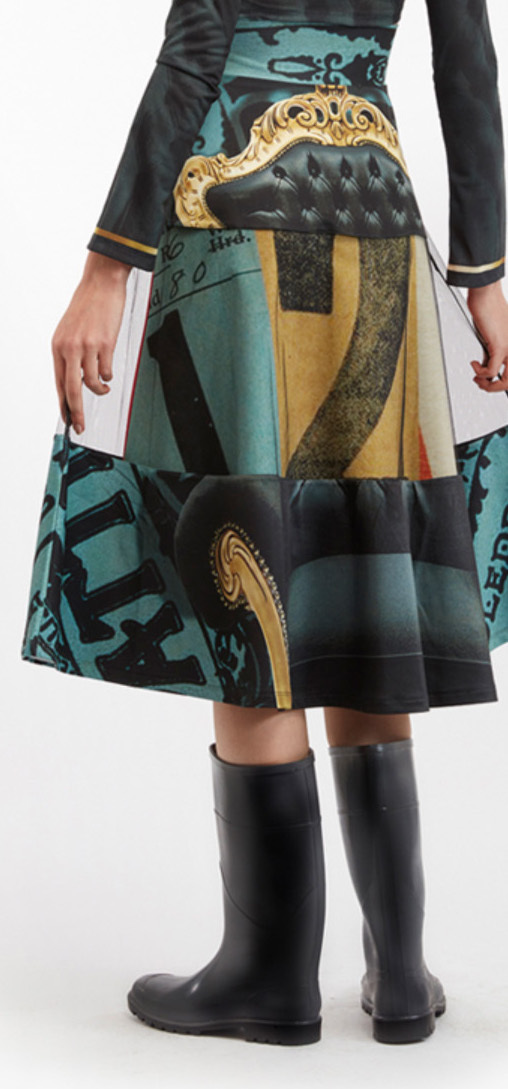 IPNG: Black Emerald Furniture Gossips Illusion Skirt (Some Ship Immed!)