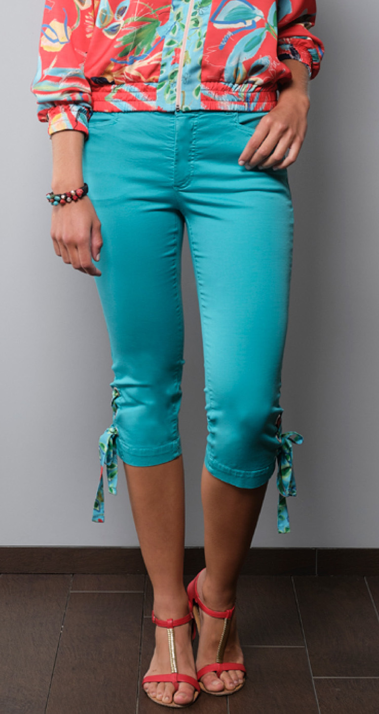 Paul Brial: Uncontrollable Ribbon Stretch Denim Capri Pants (Many Colors!)