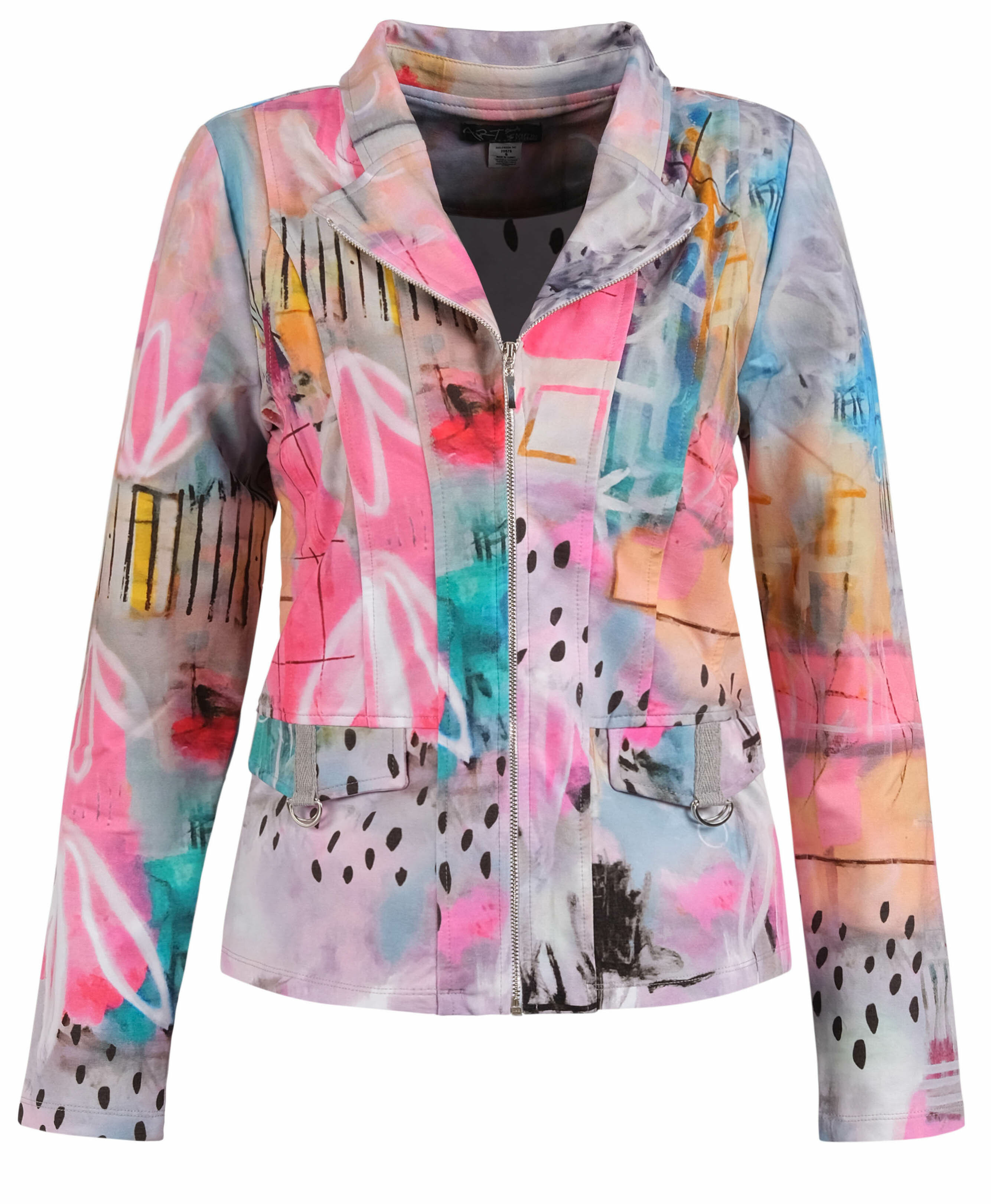 Simply Art Dolcezza: Receive The Best Things In Life Abstract Art Zip Jacket Dolcezza_SimplyArt_20678
